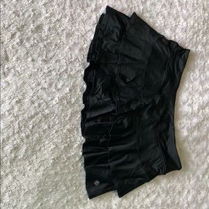 Black ladies tennis skirt